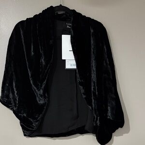 Lanvin Black Velvet Shawl